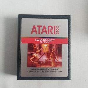 Swordquest "Fireworld" Atari Video Game